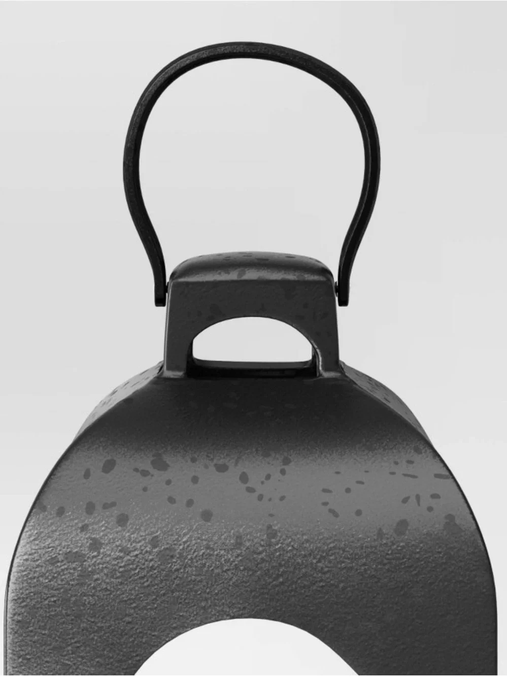 Threshold Cast Aluminum Lantern – Black 13.5” Pillar Outdoor Candle Holder NWT